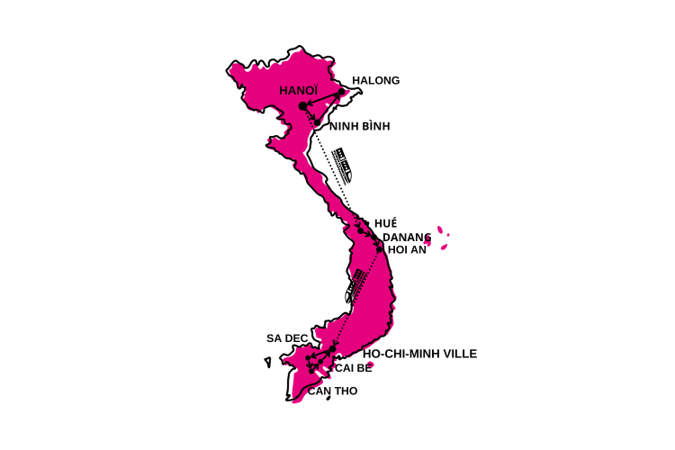 Vietnam et Thaïlande - chambre individuelle